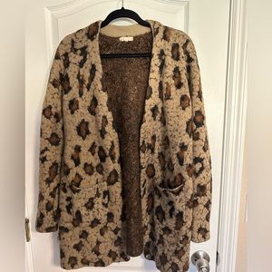 Spotted leopard cardigan